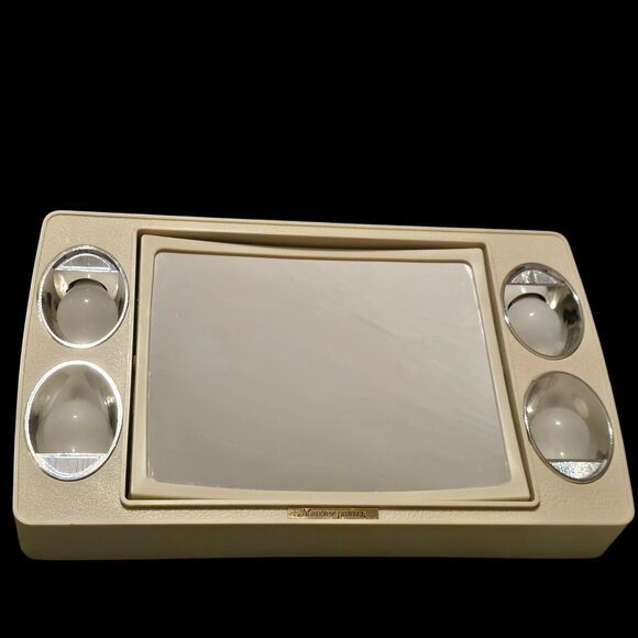 Mirror Go Lightly Jerdon Makeup Lighted Vanity Swivel Magnifying Stand Corded - Picture 4 of 16